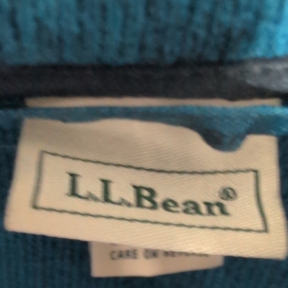 L.L. Bean Kids Teal Snap Pullover Jacket - Picture 3 of 8